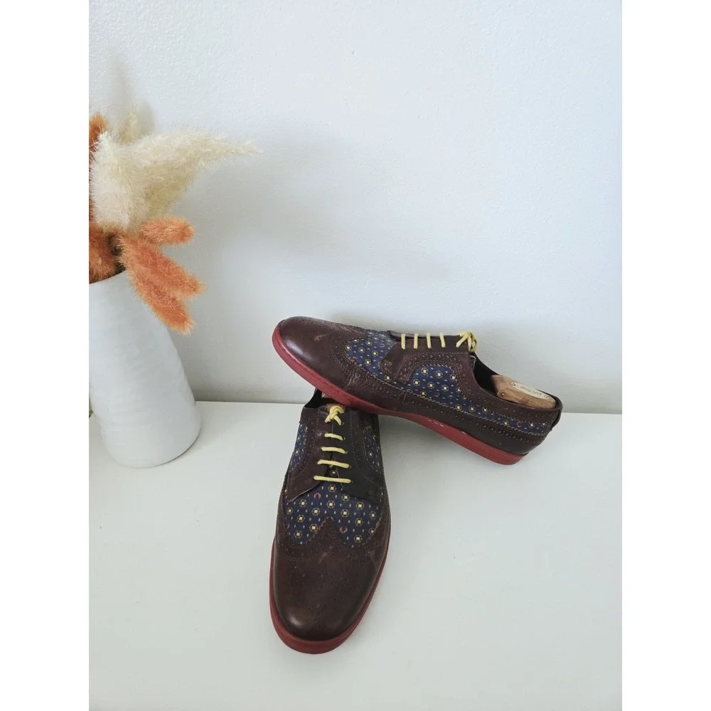 Fred Perry ETON Leather Brogue Wingtip Lace Up Oxfords Men's Size 11